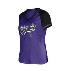 Colorado Rockies New Era Women's Gameday V-Neck T-Shirt - MLB T-shirts