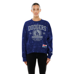 Los Angeles Dodgers New Era Women's Throwback Oversized Boxy Sweatshirt - MLB Sweatshirts