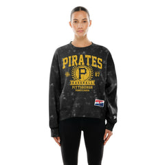 Pittsburgh Pirates New Era Women's Throwback Oversized Boxy Sweatshirt - MLB Sweatshirts