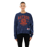 Houston Astros New Era Women's Throwback Oversized Boxy Sweatshirt - MLB Sweatshirts