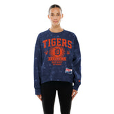 Detroit Tigers New Era Women's Throwback Oversized Boxy Sweatshirt - MLB Sweatshirts
