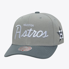 Houston Astros Mitchell & Ness Cooperstown Thunderstorm Head Coach Pro-Crown Adjustable Hat - MLB Hats