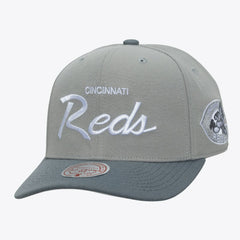 Cincinnati Reds Mitchell & Ness Cooperstown Thunderstorm Head Coach Pro-Crown Adjustable Hat - MLB Hats