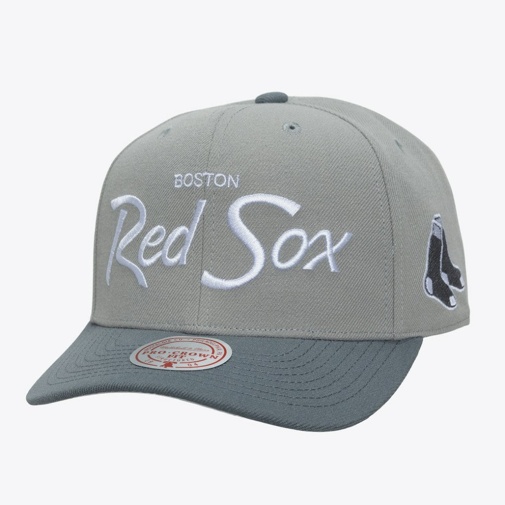 Boston Red Sox Mitchell & Ness Thunderstorm Head Coach Pro-Crown Adjustable Hat - MLB Hats