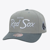 Boston Red Sox Mitchell & Ness Thunderstorm Head Coach Pro-Crown Adjustable Hat - MLB Hats