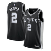 Black Dylan Harper San Antonio Spurs Unisex 2025 NBA Draft First Round Pick Swingman Jersey | NBA