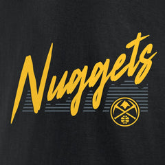 Black Denver Nuggets Color Block Slant Quick Strike T-Shirt sale | NBA