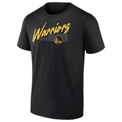 Black Golden State Warriors Color Block Slant Quick Strike T-Shirt sale | NBA