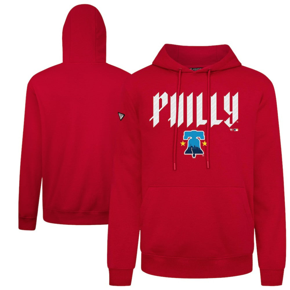 Philadelphia Phillies Levelwear City Connect Podium Back Splash Pullover Hoodie - MLB Hoodies