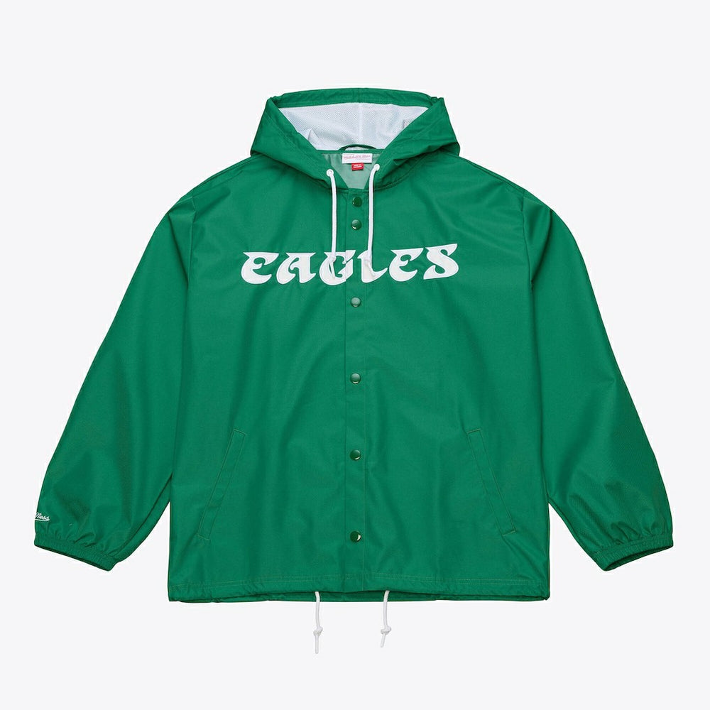 Philadelphia Eagles Coaches Full-Snap Hooded Windbreaker Jacket | NFL US