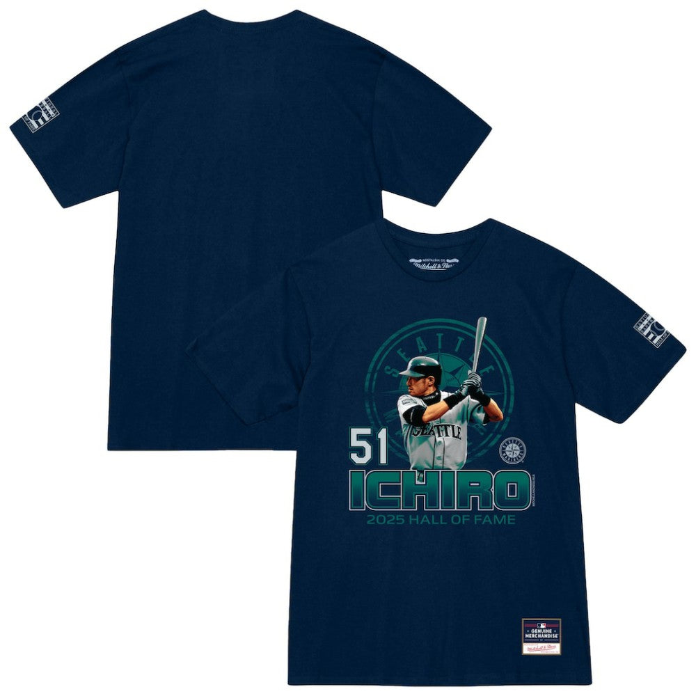 Ichiro Suzuki Seattle Mariners Mitchell & Ness Hall of Fame Hitter T-Shirt - MLB T-shirts