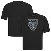 Seattle Mariners Levelwear Oversized Luxe Signature Knit Buckler T-Shirt - MLB T-shirts