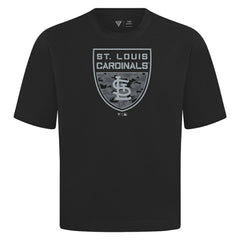 St. Louis Cardinals Levelwear Oversized Luxe Signature Knit Buckler T-Shirt - MLB T-shirts