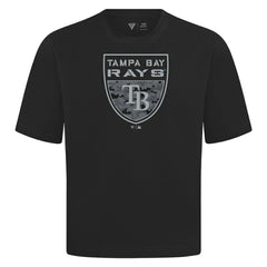 Tampa Bay Rays Levelwear Oversized Luxe Signature Knit Buckler T-Shirt - MLB T-shirts