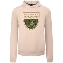 Atlanta Braves Levelwear Mandate Buckler Tri-Blend Pullover Hoodie - MLB Hoodies