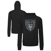 New York Mets Levelwear Mandate Buckler Tri-Blend Pullover Hoodie - MLB Hoodies