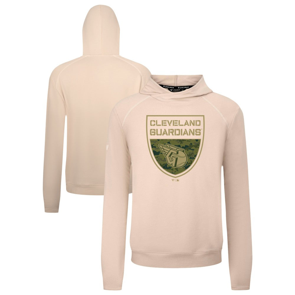 Cleveland Guardians Levelwear Mandate Buckler Tri-Blend Pullover Hoodie - MLB Hoodies