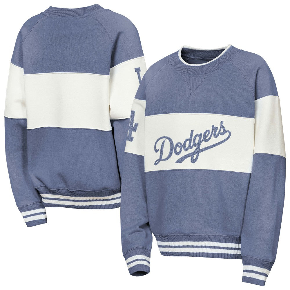 Los Angeles Dodgers Outerstuff Youth Ultimate Pastels On Base Sweatshirt - MLB Sweatshirts
