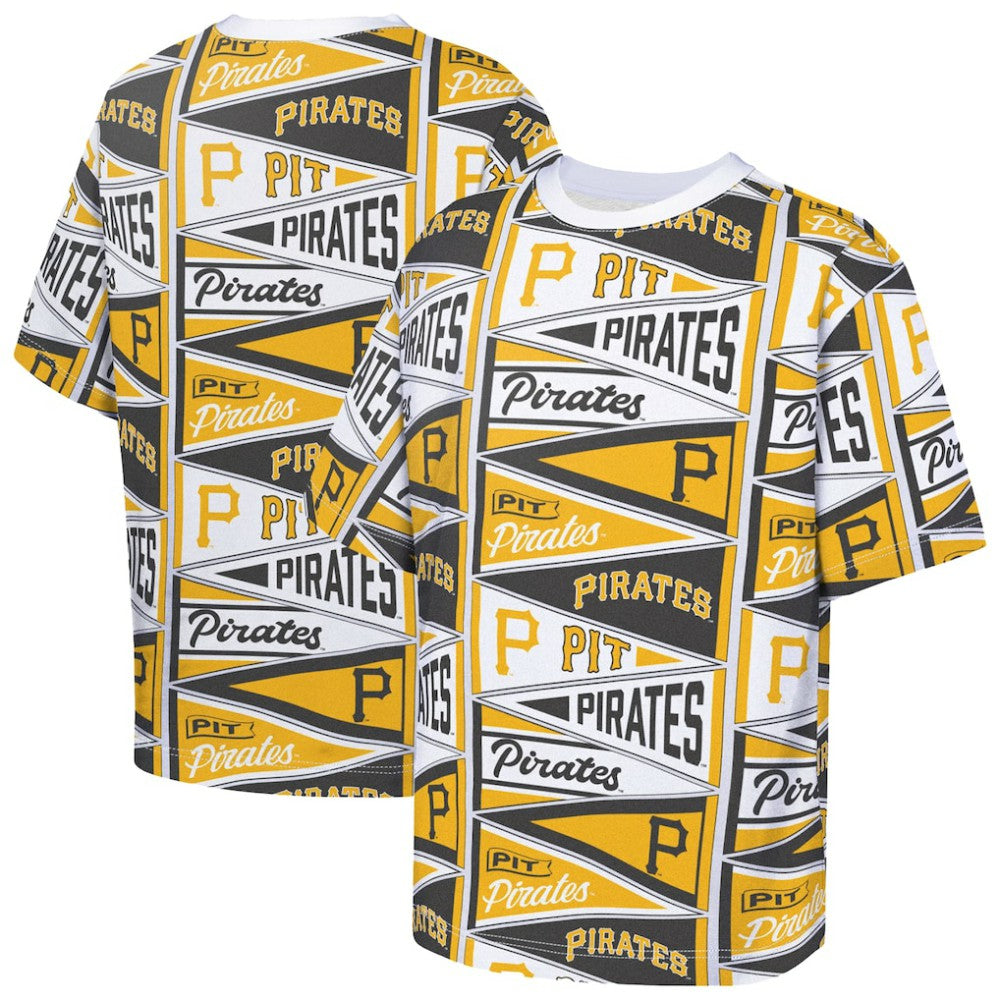 Pittsburgh Pirates Outerstuff Youth All-Over Pennant T-Shirt - MLB T-shirts