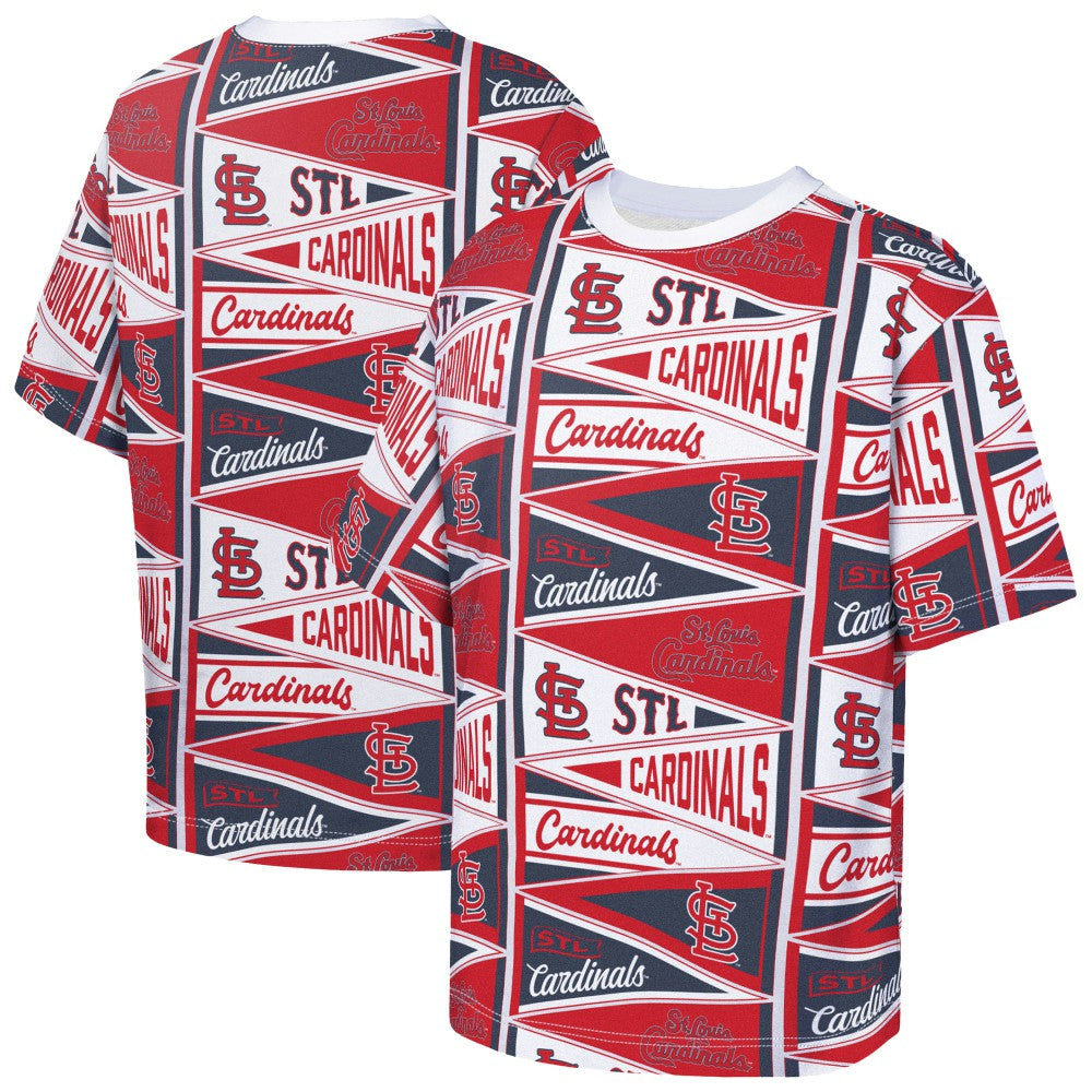 St. Louis Cardinals Outerstuff Youth All-Over Pennant T-Shirt - MLB T-shirts