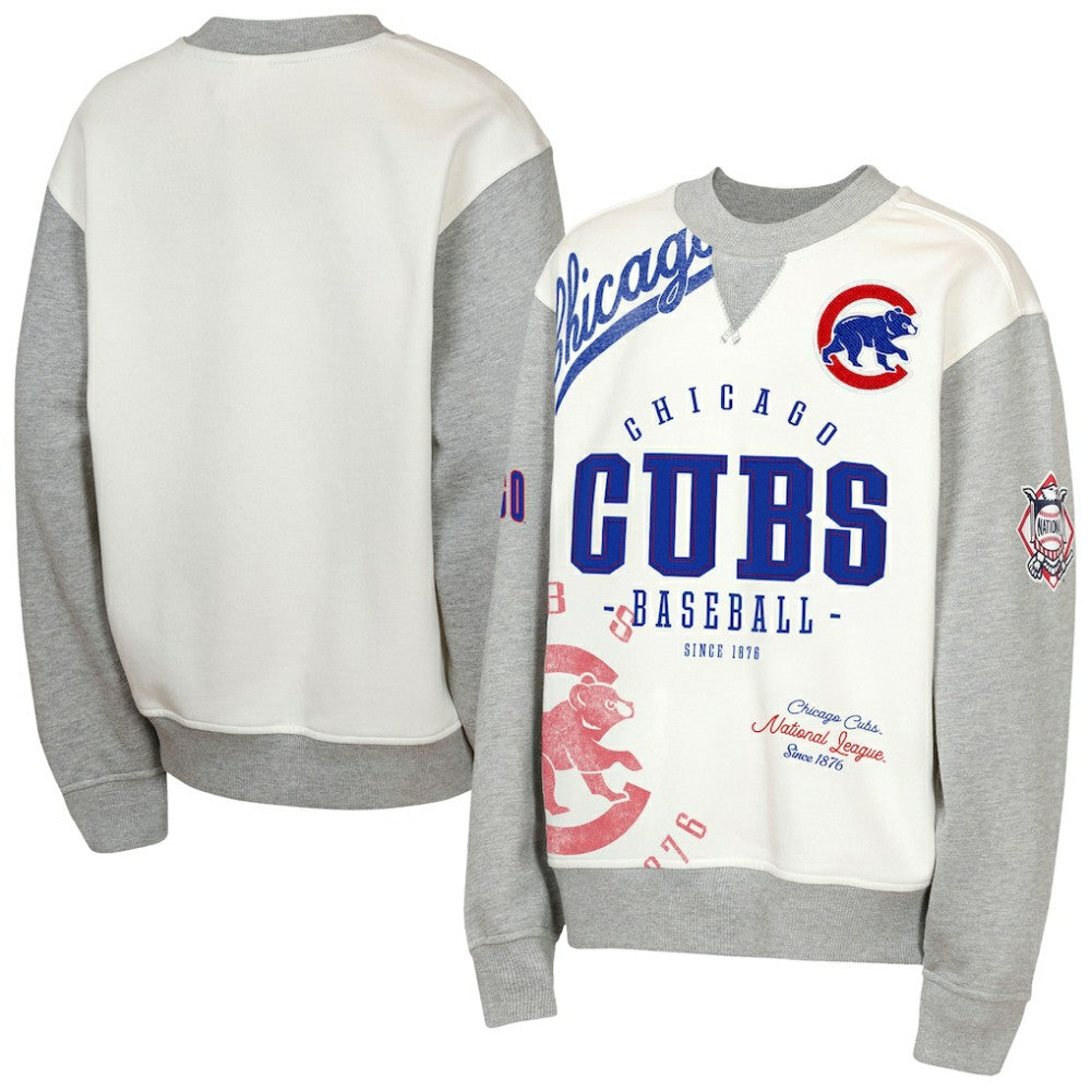 Chicago Cubs Outerstuff Youth Big League Power Hit Fleece Sweatshirt - MLB Sweatshirts
