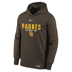 San Diego Padres Nike Youth Authentic Collection Therma-FIT Hoodie - MLB Hoodies