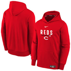 Cincinnati Reds Nike Youth Authentic Collection Therma-FIT Hoodie - MLB Hoodies