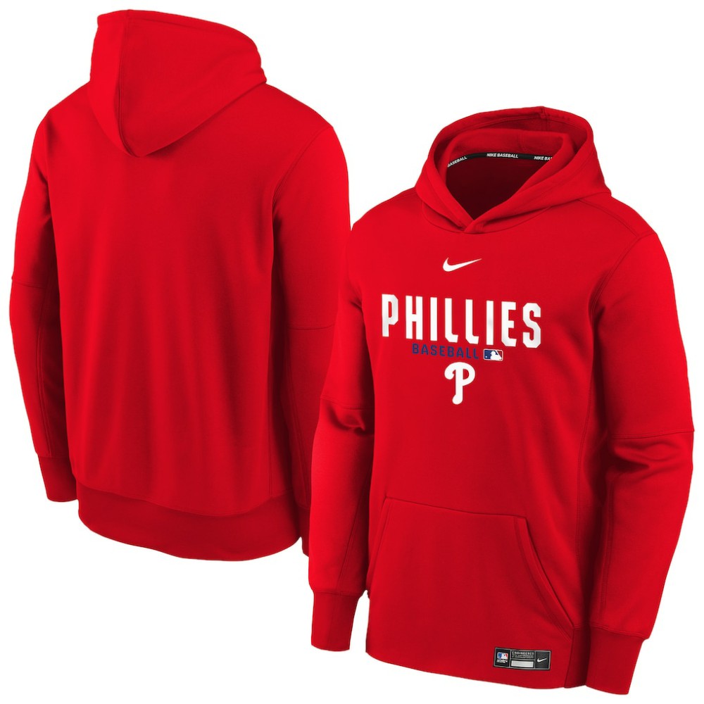 Philadelphia Phillies Nike Youth Authentic Collection Therma-FIT Hoodie - MLB Hoodies