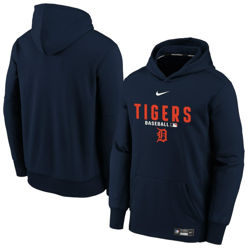Detroit Tigers Nike Youth Authentic Collection Therma-FIT Hoodie - MLB Hoodies
