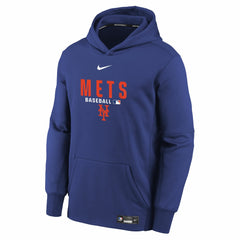 New York Mets Nike Youth Authentic Collection Therma-FIT Hoodie - MLB Hoodies