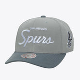 Gray San Antonio Spurs Thunderstorm Head Coach Pro Crown Snapback Hat | NBA