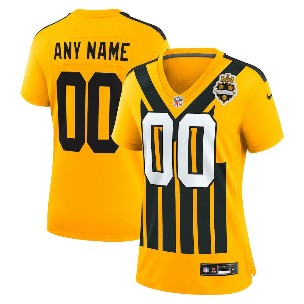 Pittsburgh Steelers Women's Alternate 1933 Throwback Game Custom Jersey | NFL New
