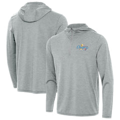 Heather Gray Oklahoma City Thunder Antigua 2025 NBA Finals Champions Tidy Quarter-Zip Hoodie | NBA