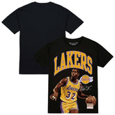 Black Magic Johnson Los Angeles Lakers Hardwood Classics Player Arch T-Shirt | NBA