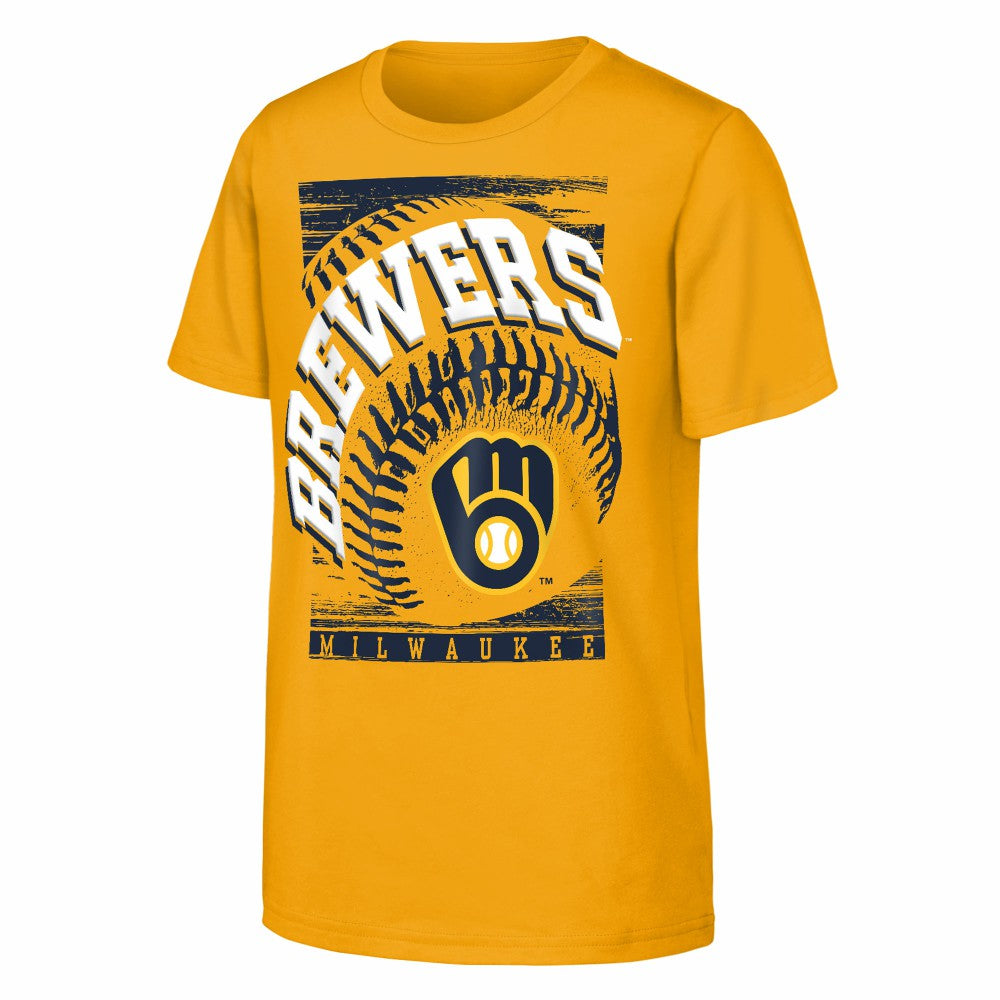 Milwaukee Brewers Outerstuff Youth Speed Pitch T-Shirt - MLB T-shirts