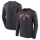 Boston Red Sox Team Lockup Long Sleeve T-Shirt - MLB T-shirts