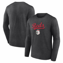 Cincinnati Reds Team Lockup Long Sleeve T-Shirt - MLB T-shirts