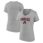 Arizona Diamondbacks Women's Team Lockup V-Neck T-Shirt - MLB T-shirts