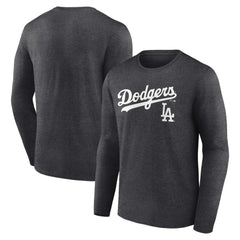 Los Angeles Dodgers Team Lockup Long Sleeve T-Shirt - MLB T-shirts