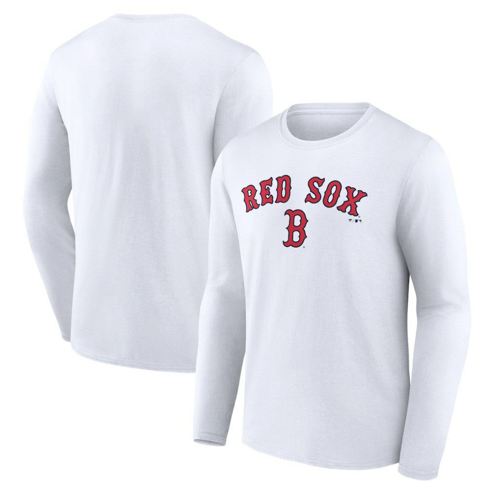 Boston Red Sox Team Lockup Long Sleeve T-Shirt - MLB T-shirts