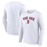 Boston Red Sox Team Lockup Long Sleeve T-Shirt - MLB T-shirts