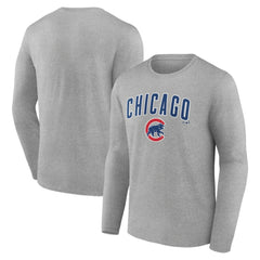 Chicago Cubs Team Lockup Long Sleeve T-Shirt - MLB T-shirts