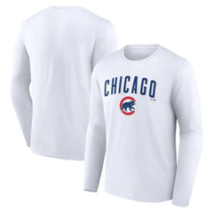 Chicago Cubs Team Lockup Long Sleeve T-Shirt - MLB T-shirts