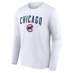 Chicago Cubs Team Lockup Long Sleeve T-Shirt - MLB T-shirts