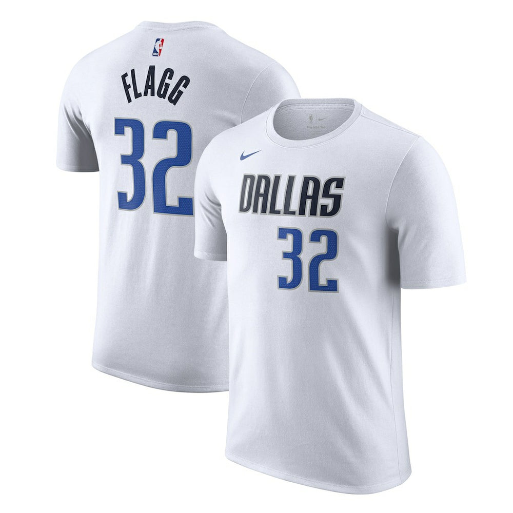 White Cooper Flagg Dallas Mavericks 2025 NBA Draft First Round Pick Association Edition Name & Number T-Shirt sale | NBA