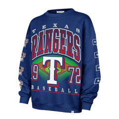 Texas Rangers '47 Women's Trendy Team Go Big Oversized Sweatshirt - MLB Sweatshirts
