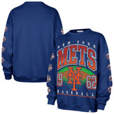New York Mets '47 Women's Trendy Team Go Big Oversized Sweatshirt - MLB Sweatshirts