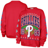 Philadelphia Phillies '47 Women's Trendy Team Go Big Oversized Sweatshirt - MLB Sweatshirts
