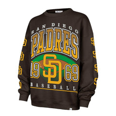 San Diego Padres '47 Women's Trendy Team Go Big Oversized Sweatshirt - MLB Sweatshirts