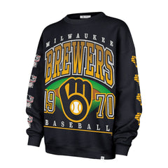 Milwaukee Brewers '47 Women's Trendy Team Go Big Oversized Sweatshirt - MLB Sweatshirts